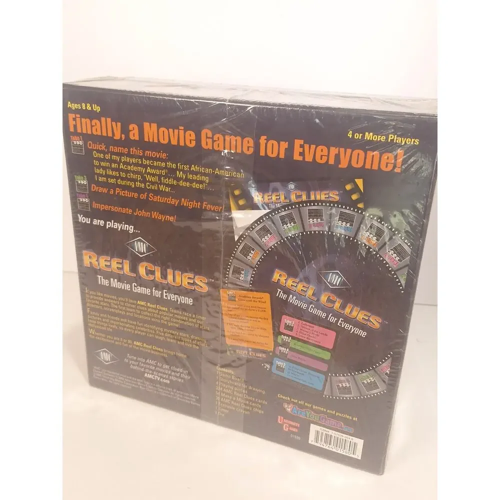 AMC Reel Clues The Movie Game for Everyone Factory Sealed Board Game